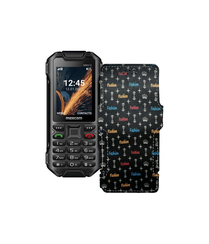 Чохол-книжка з екошкіри для телефону Maxcom MM918