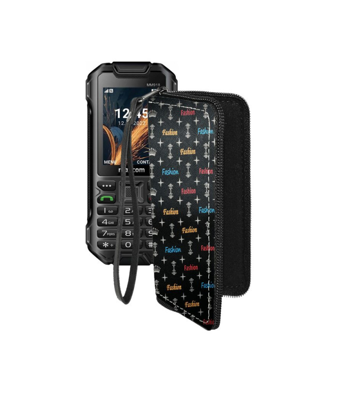 Чохол-гаманець з екошкіри для телефону Maxcom MM918