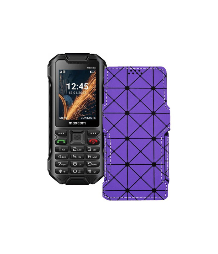Чохол-книжка з екошкіри для телефону Maxcom MM918