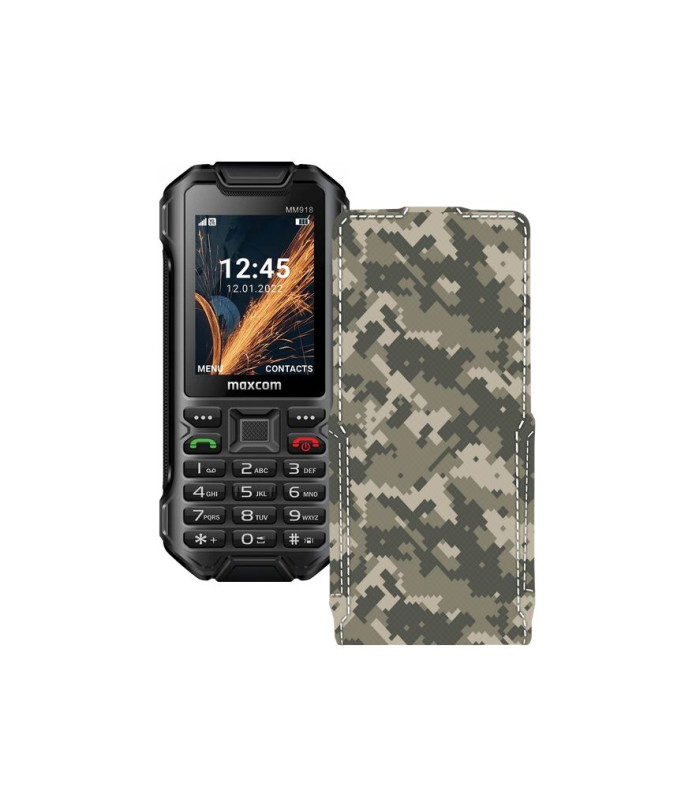 Чохол-флип з екошкіри для телефону Maxcom MM918