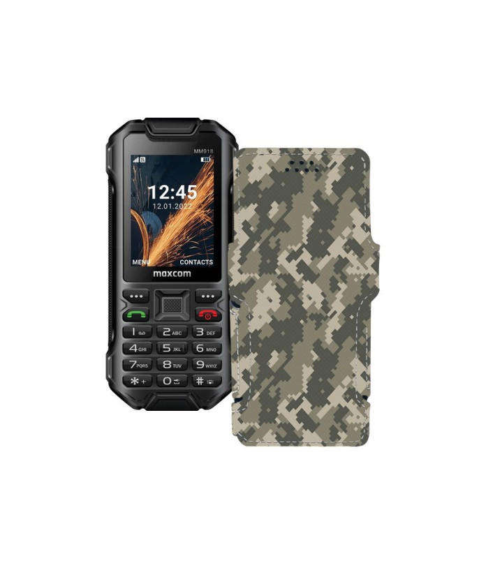 Чохол-книжка з екошкіри для телефону Maxcom MM918