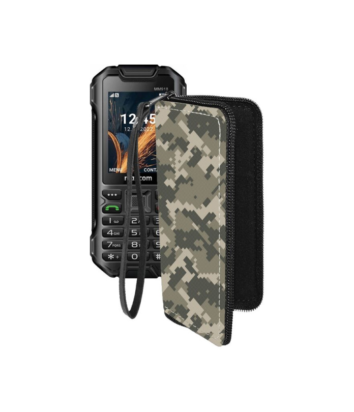 Чохол-гаманець з екошкіри для телефону Maxcom MM918