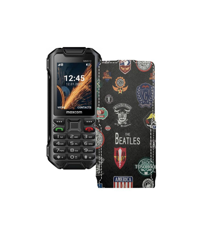 Чохол-флип з екошкіри для телефону Maxcom MM918