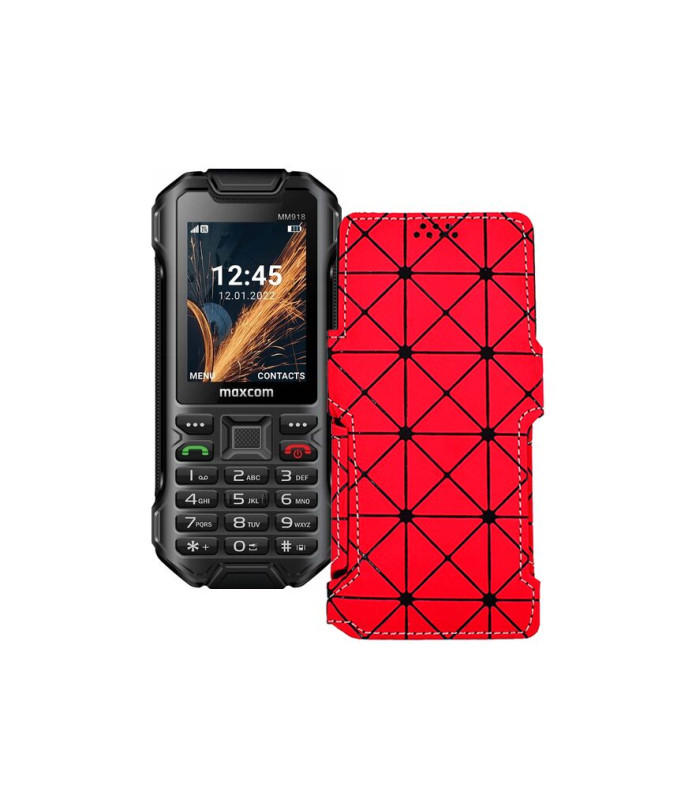 Чохол-книжка з екошкіри для телефону Maxcom MM918