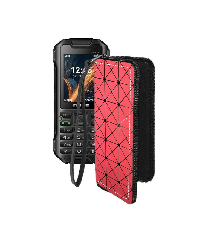 Чохол-гаманець з екошкіри для телефону Maxcom MM918