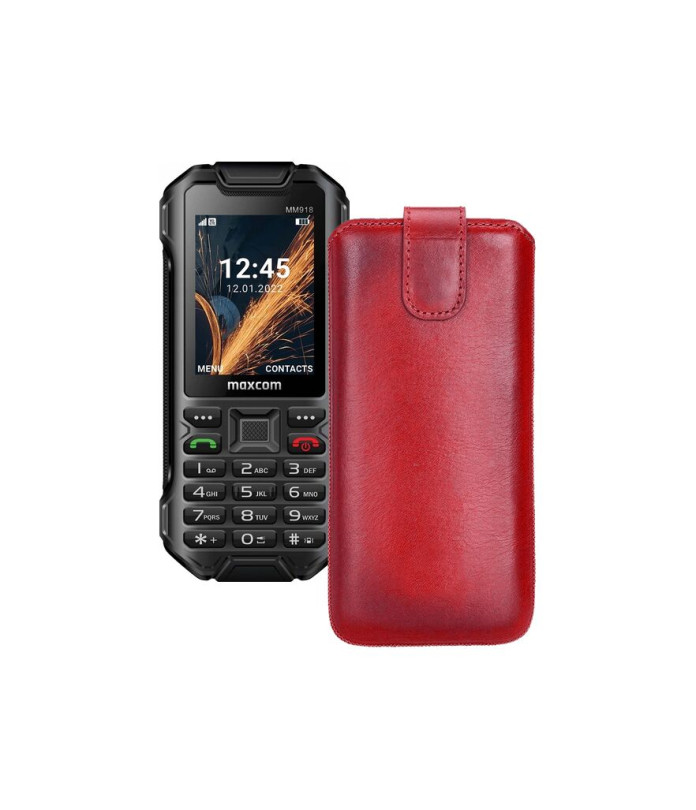 Витяжка з екошкіри для телефону Maxcom MM918