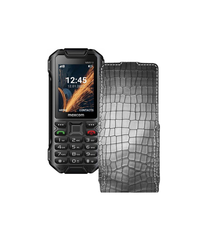 Чохол-флип з екошкіри для телефону Maxcom MM918