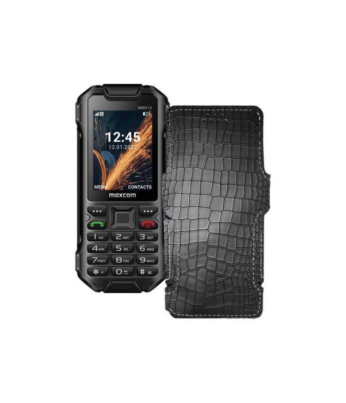 Чохол-книжка з екошкіри для телефону Maxcom MM918