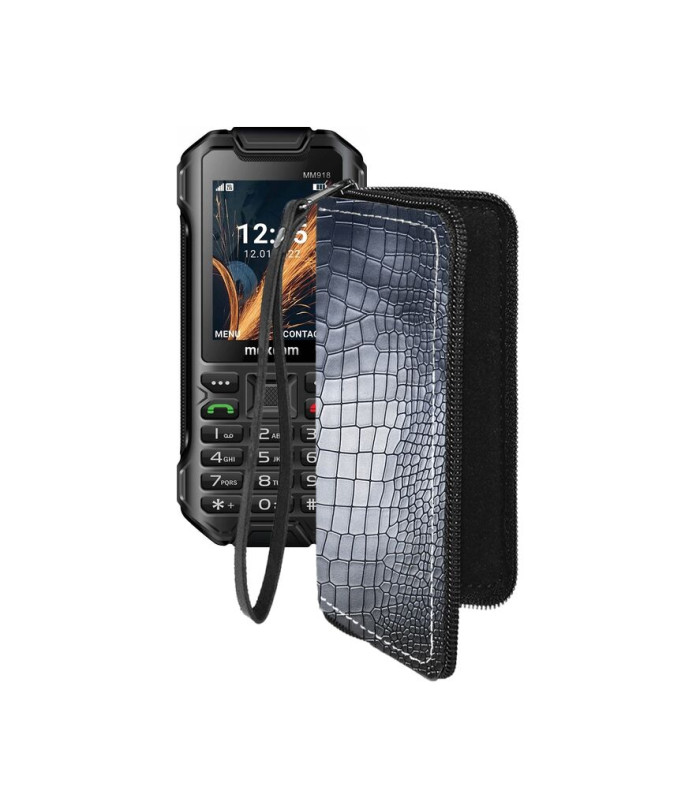 Чохол-гаманець з екошкіри для телефону Maxcom MM918