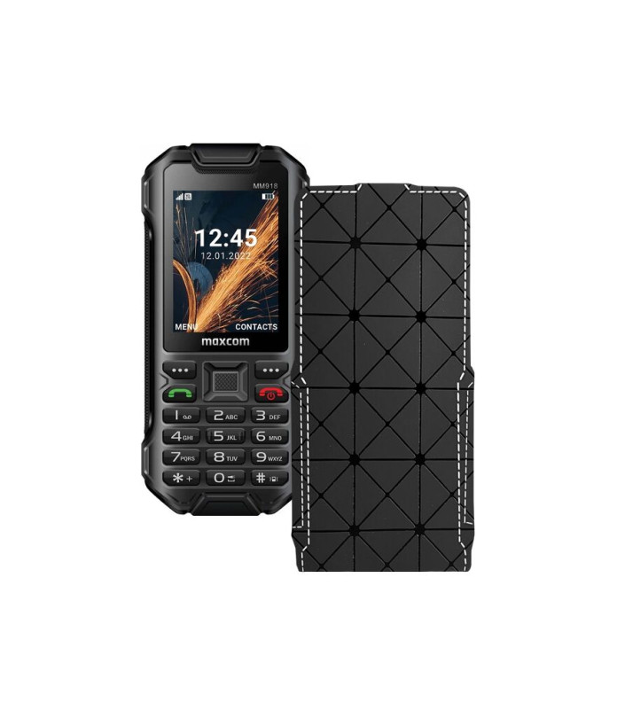 Чохол-флип з екошкіри для телефону Maxcom MM918