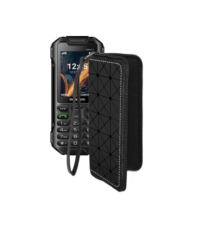 Чохол-гаманець з екошкіри для телефону Maxcom MM918