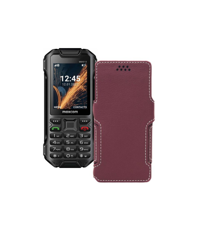 Чохол-книжка з екошкіри для телефону Maxcom MM918