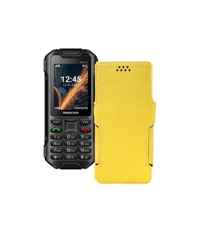 Чохол-книжка з екошкіри для телефону Maxcom MM918
