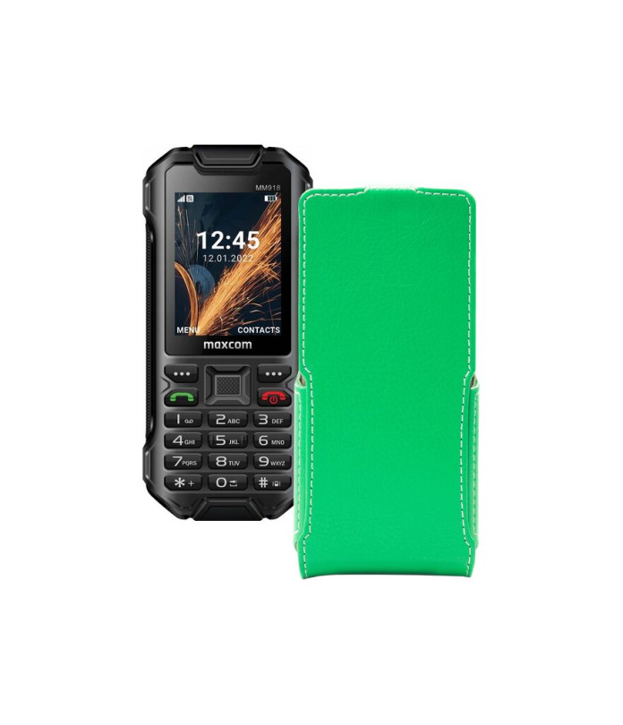 Чохол-флип з екошкіри для телефону Maxcom MM918