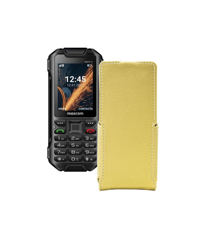 Чохол-флип з екошкіри для телефону Maxcom MM918