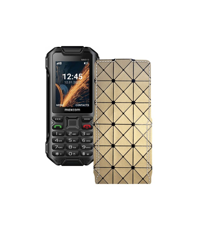 Чохол-флип з екошкіри для телефону Maxcom MM918