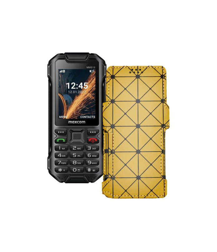 Чохол-книжка з екошкіри для телефону Maxcom MM918