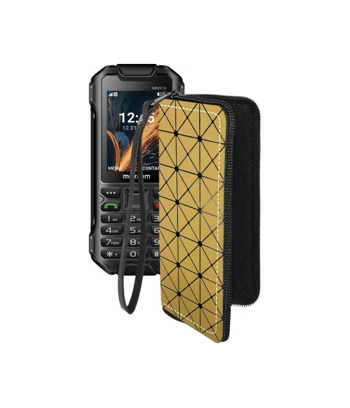 Чохол-гаманець з екошкіри для телефону Maxcom MM918