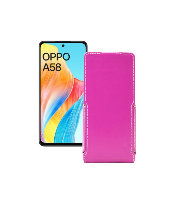 Чохол-флип з екошкіри для телефону OPPO A58 4G