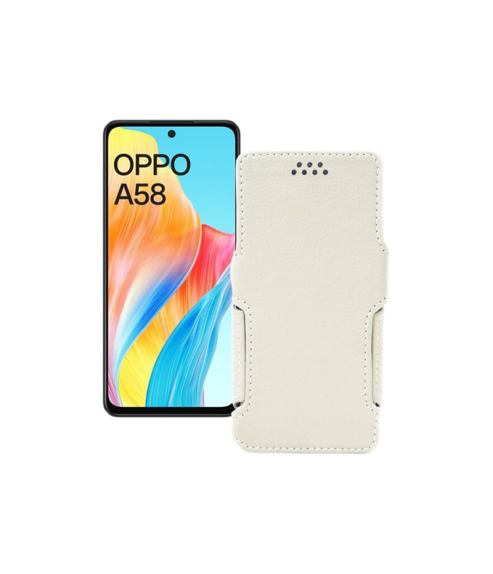 Чохол-книжка з екошкіри для телефону OPPO A58 4G