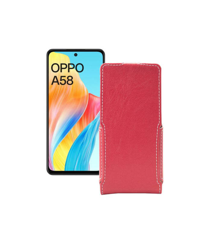 Чохол-флип з екошкіри для телефону OPPO A58 4G