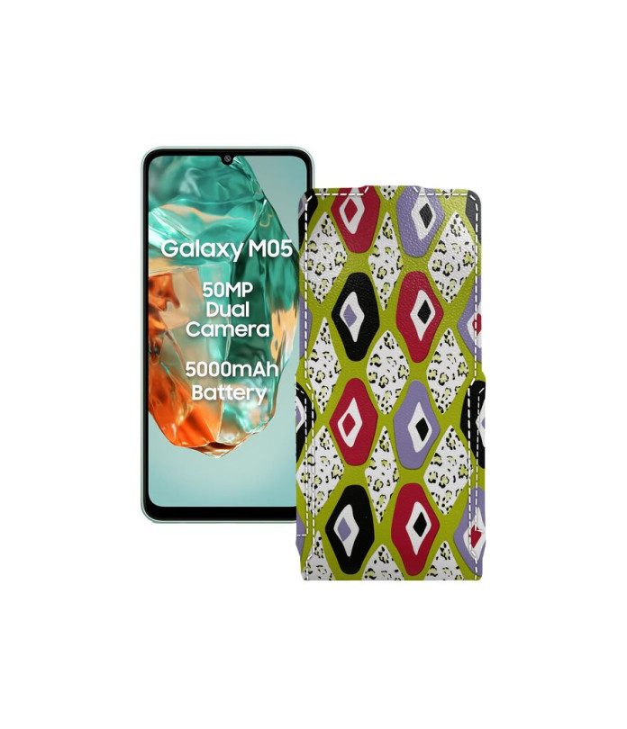 Чохол-флип з екошкіри для телефону Samsung Galaxy M05 (M055)