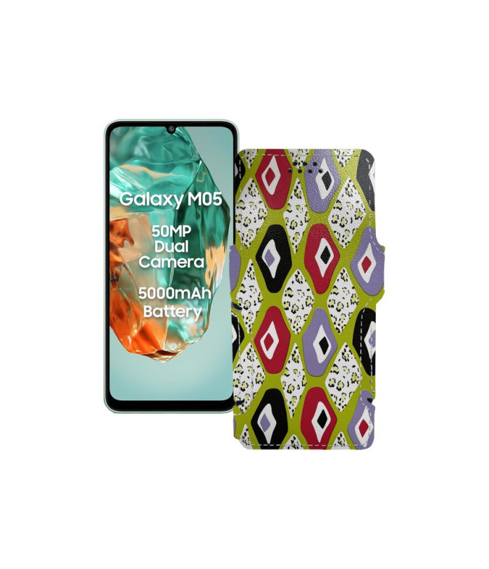 Чохол-книжка з екошкіри для телефону Samsung Galaxy M05 (M055)