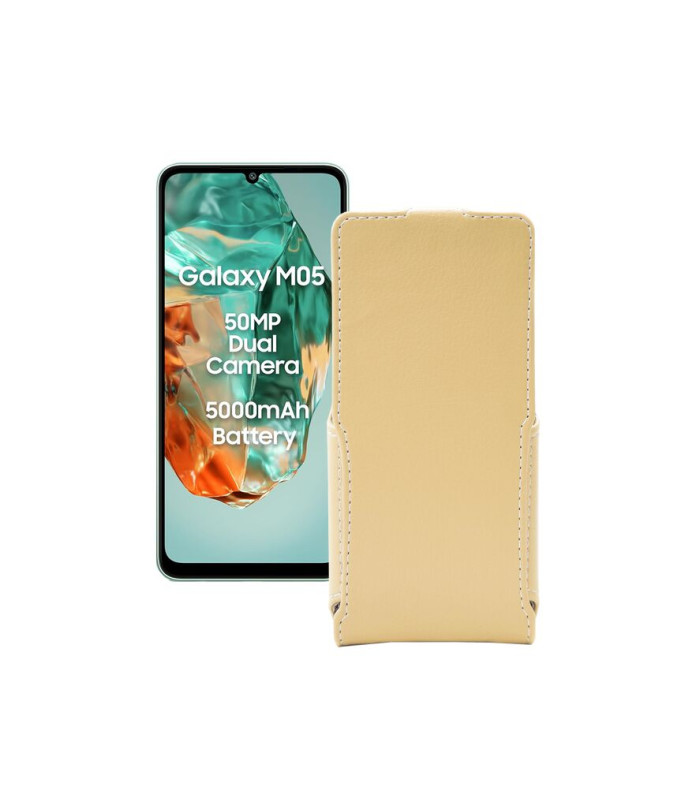 Чохол-флип з екошкіри для телефону Samsung Galaxy M05 (M055)