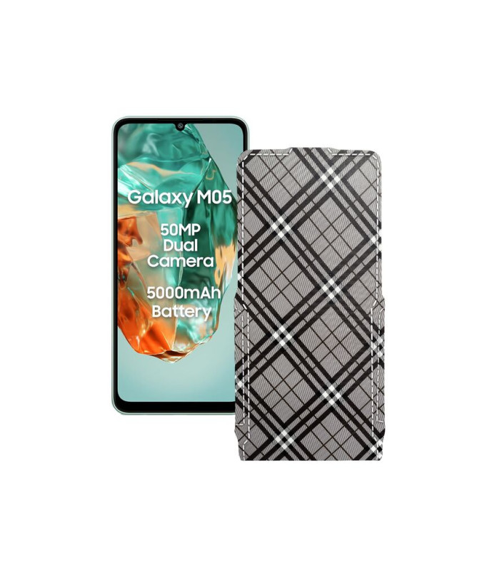 Чохол-флип з екошкіри для телефону Samsung Galaxy M05 (M055)