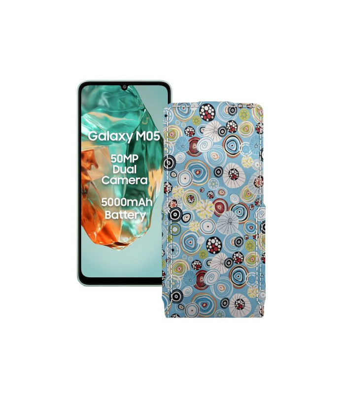 Чохол-флип з екошкіри для телефону Samsung Galaxy M05 (M055)