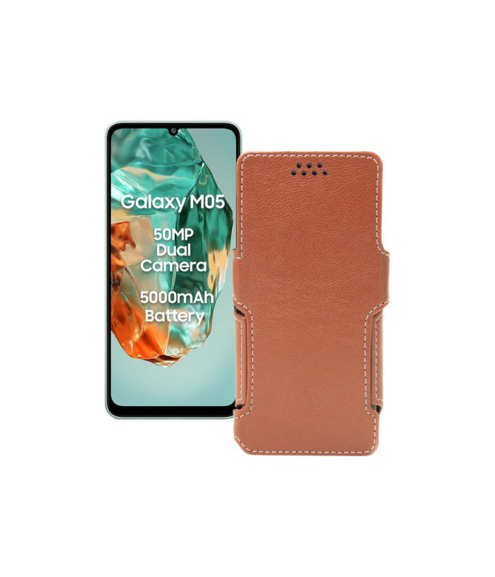 Чохол-книжка з екошкіри для телефону Samsung Galaxy M05 (M055)