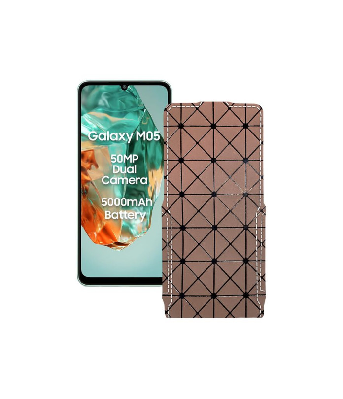Чохол-флип з екошкіри для телефону Samsung Galaxy M05 (M055)
