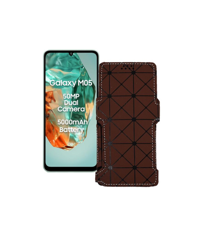 Чохол-книжка з екошкіри для телефону Samsung Galaxy M05 (M055)