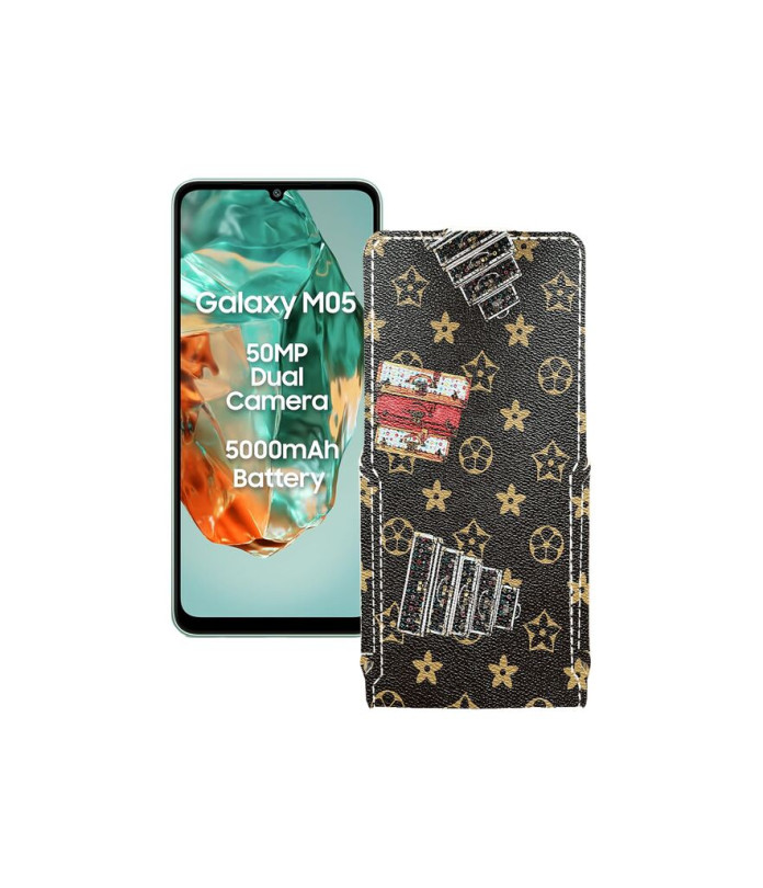 Чохол-флип з екошкіри для телефону Samsung Galaxy M05 (M055)