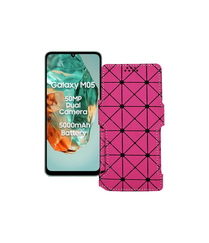 Чохол-книжка з екошкіри для телефону Samsung Galaxy M05 (M055)
