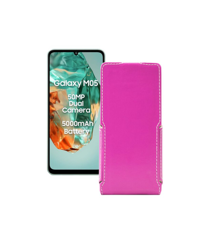 Чохол-флип з екошкіри для телефону Samsung Galaxy M05 (M055)
