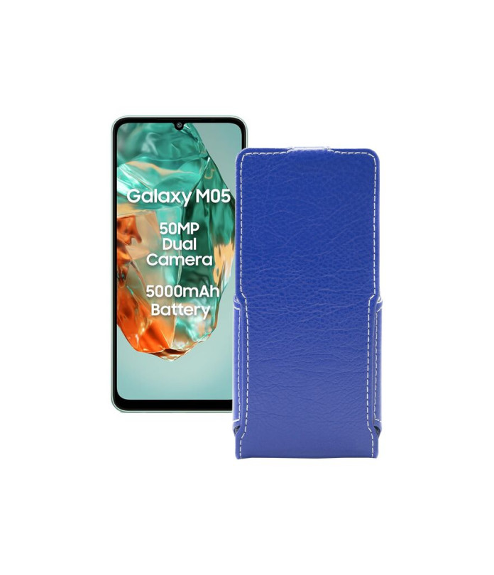 Чохол-флип з екошкіри для телефону Samsung Galaxy M05 (M055)