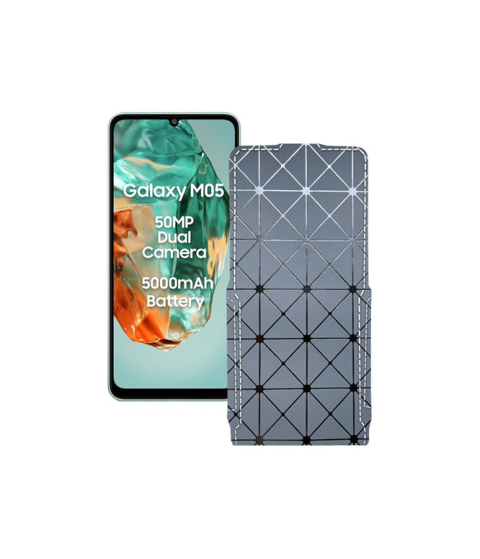 Чохол-флип з екошкіри для телефону Samsung Galaxy M05 (M055)