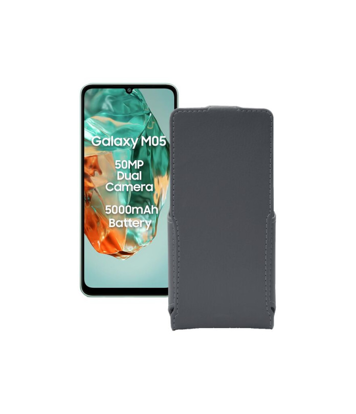 Чохол-флип з екошкіри для телефону Samsung Galaxy M05 (M055)