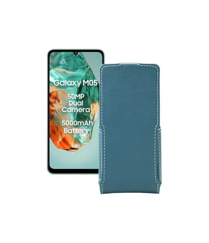 Чохол-флип з екошкіри для телефону Samsung Galaxy M05 (M055)
