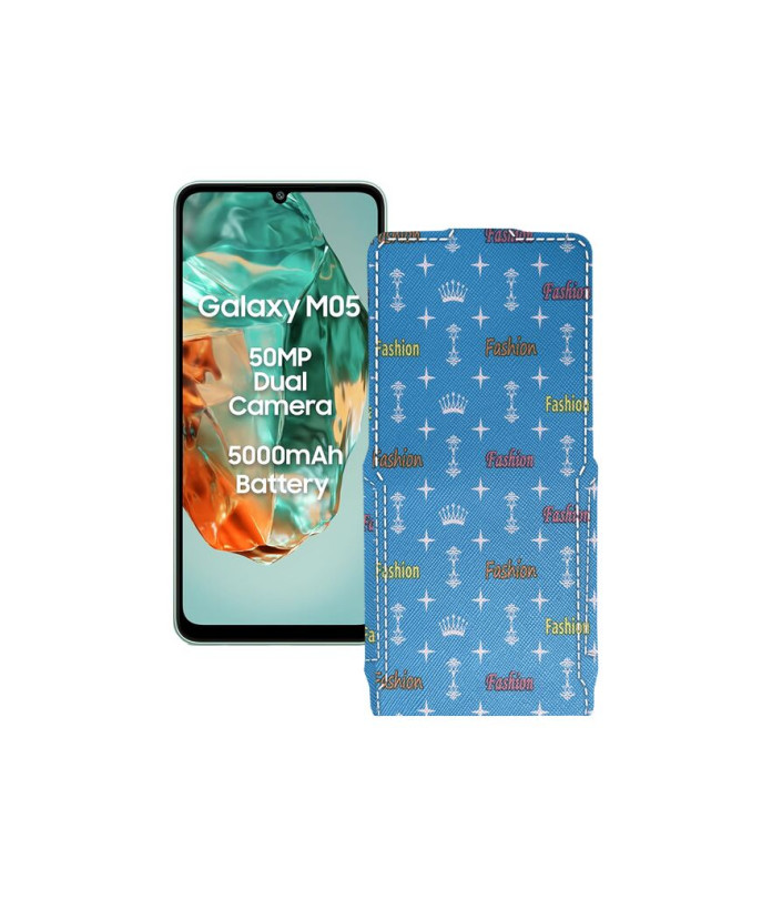 Чохол-флип з екошкіри для телефону Samsung Galaxy M05 (M055)