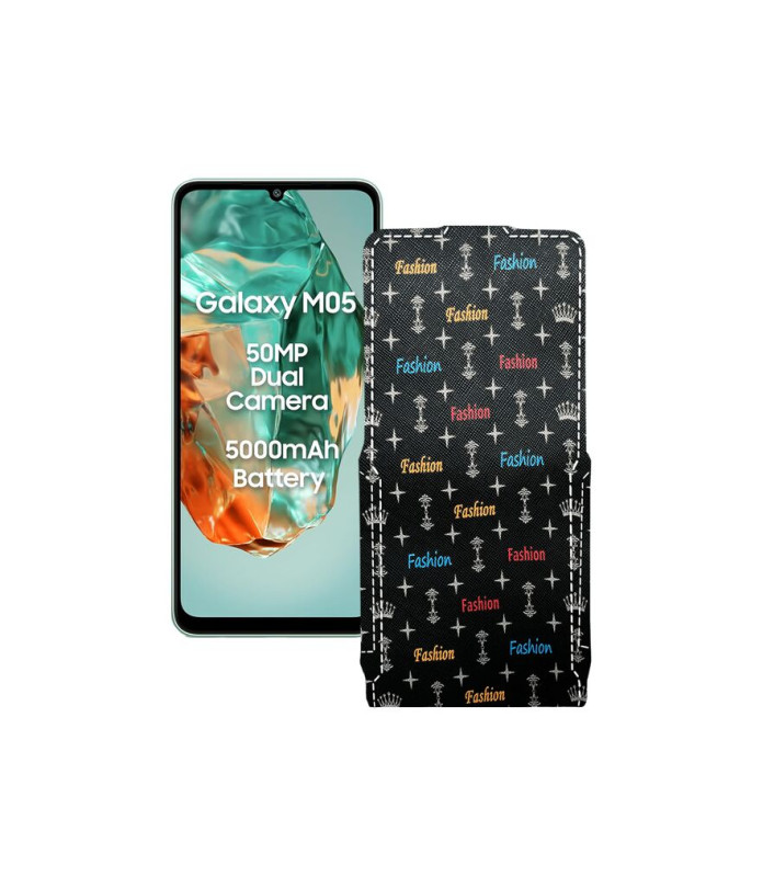 Чохол-флип з екошкіри для телефону Samsung Galaxy M05 (M055)