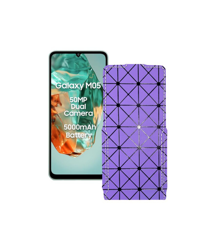 Чохол-флип з екошкіри для телефону Samsung Galaxy M05 (M055)