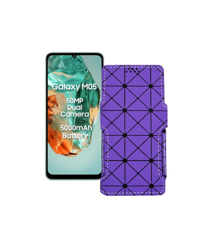 Чохол-книжка з екошкіри для телефону Samsung Galaxy M05 (M055)
