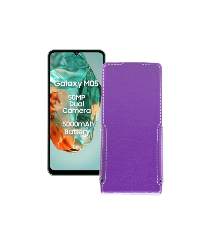 Чохол-флип з екошкіри для телефону Samsung Galaxy M05 (M055)
