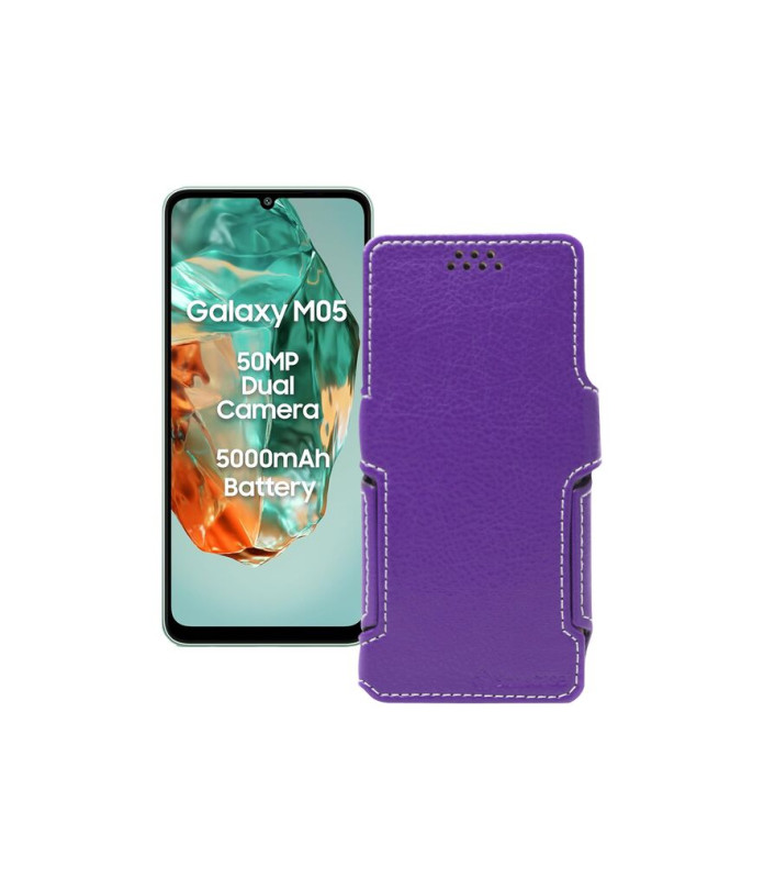 Чохол-книжка з екошкіри для телефону Samsung Galaxy M05 (M055)