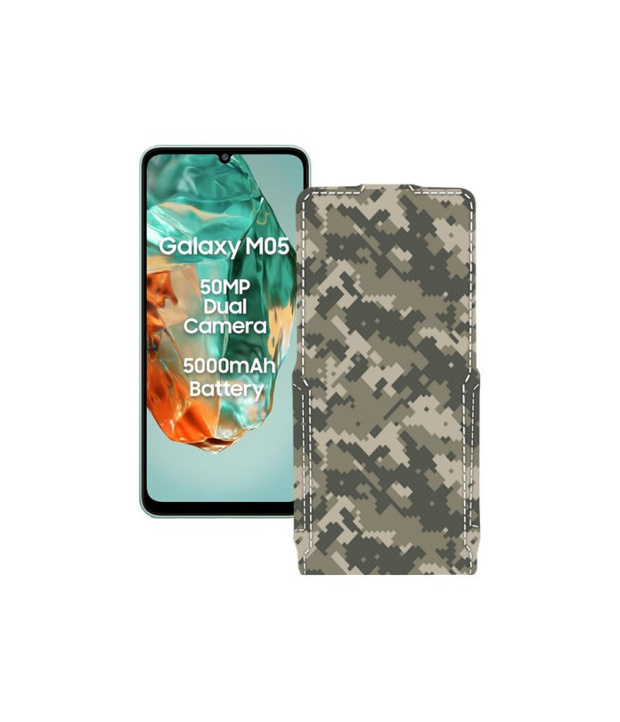 Чохол-флип з екошкіри для телефону Samsung Galaxy M05 (M055)