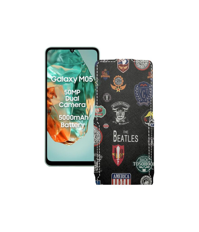 Чохол-флип з екошкіри для телефону Samsung Galaxy M05 (M055)