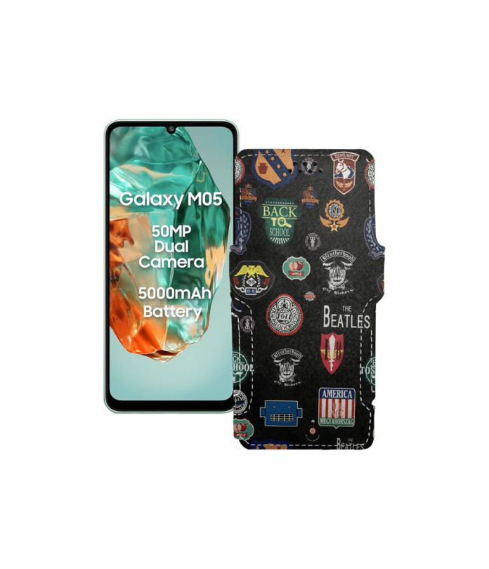 Чохол-книжка з екошкіри для телефону Samsung Galaxy M05 (M055)