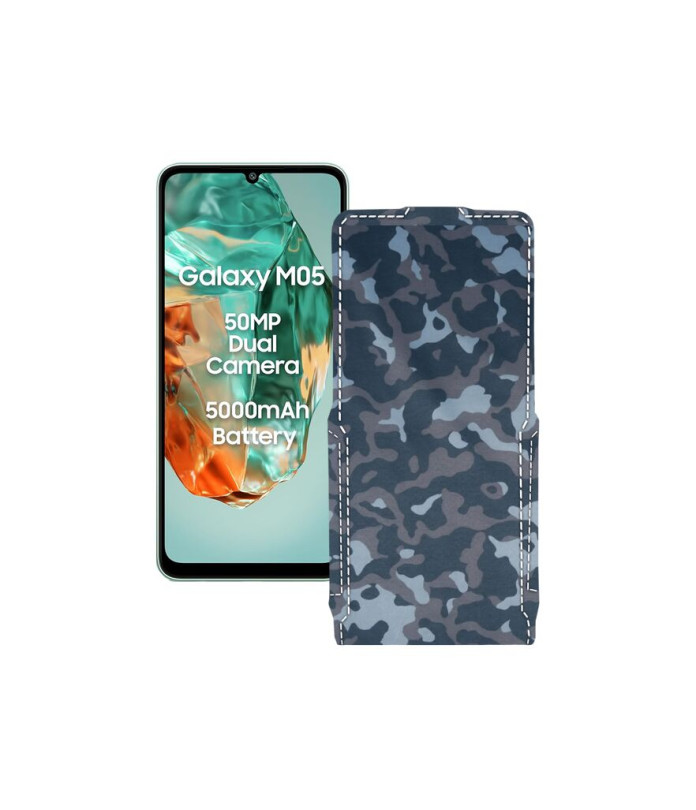 Чохол-флип з екошкіри для телефону Samsung Galaxy M05 (M055)
